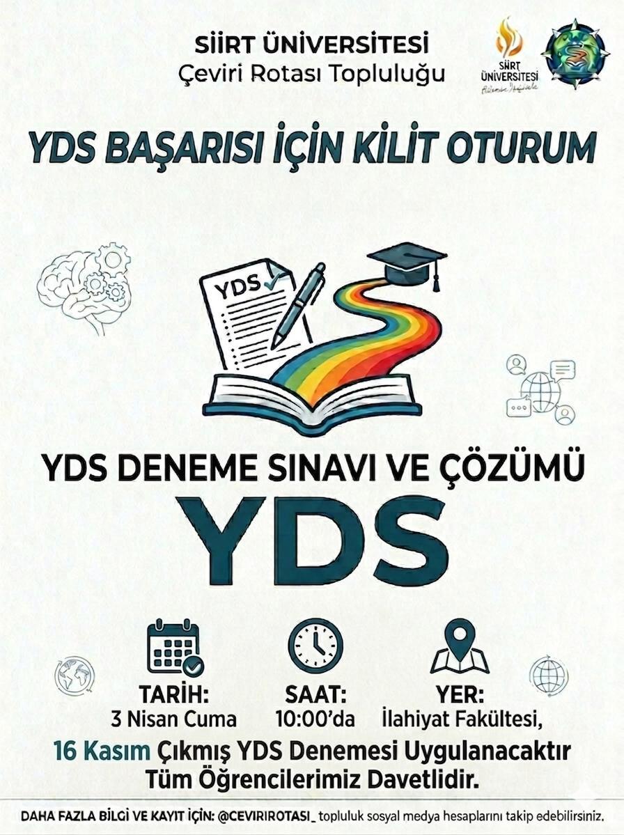 Çeviri Rotası Topluluğu YDS Etkniliği